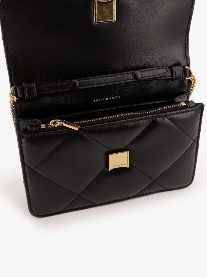 Tory Burch Kira Leather Wallet With Shoulder Strap