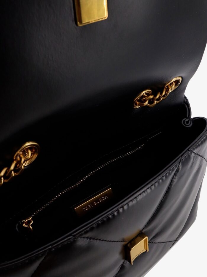 Tory Burch Kira Matelassé Leather Shoulder Bag With Metal Logo