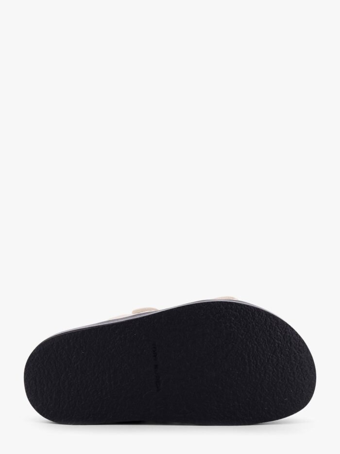 Tory Burch Leather Sandals With Metal Monogram