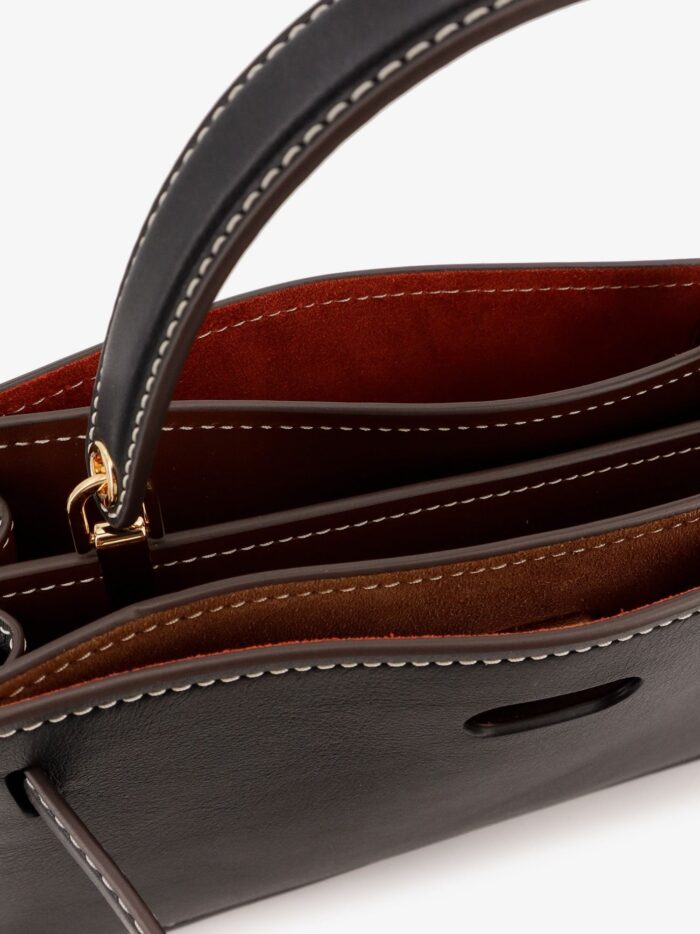Tory Burch Lee Radziwill Pebble Mini Leather Shoulder Bag