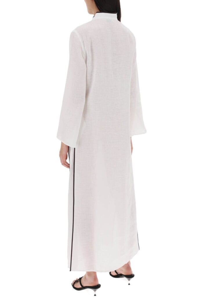 TORY BURCH Long Linen Caftan Dress