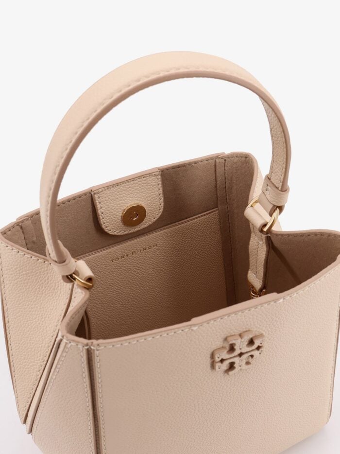 Tory Burch McGraw Small Leather Bucket Bag