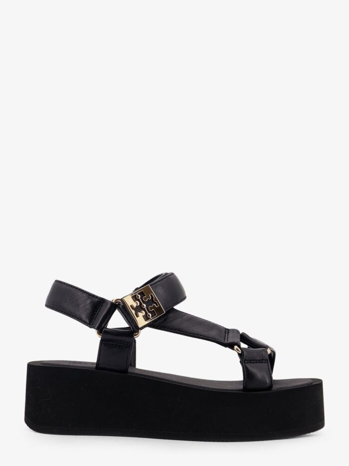 Tory Burch Mellow Leather Wedge Sandals