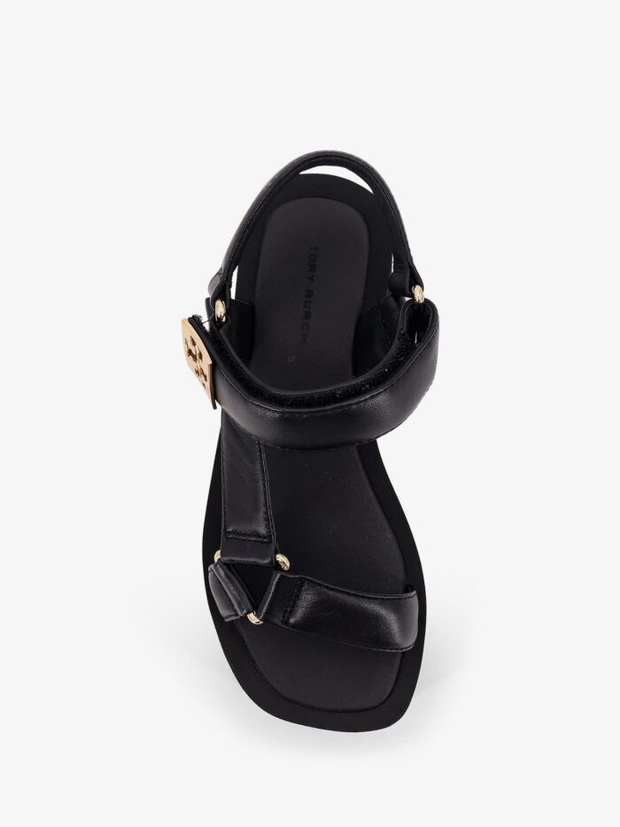 Tory Burch Mellow Leather Wedge Sandals