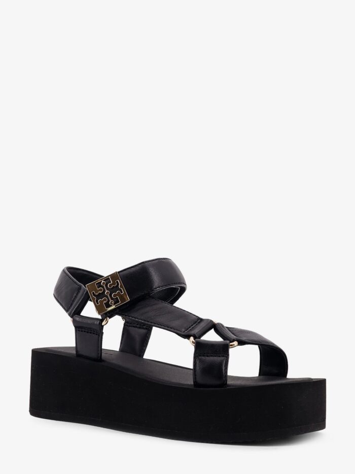 Tory Burch Mellow Leather Wedge Sandals