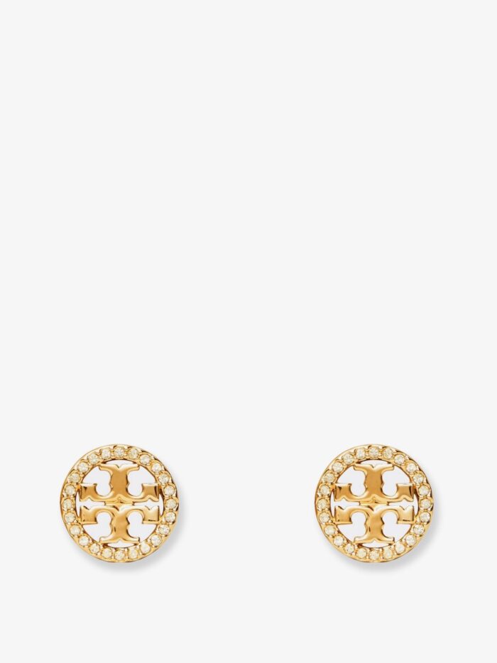Tory Burch Miller Pave Brass Earrings