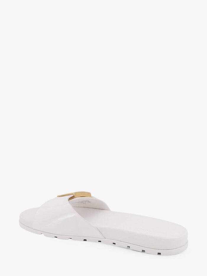 Tory Burch Patent Synthetic Leather Buckle Slide