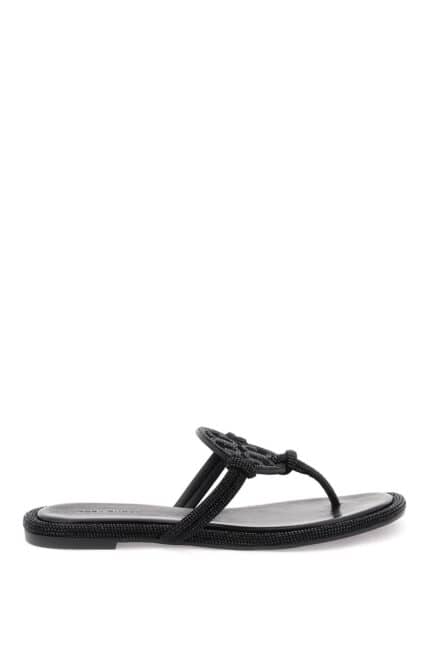 Tory Burch Pav Leather Thong Sandals