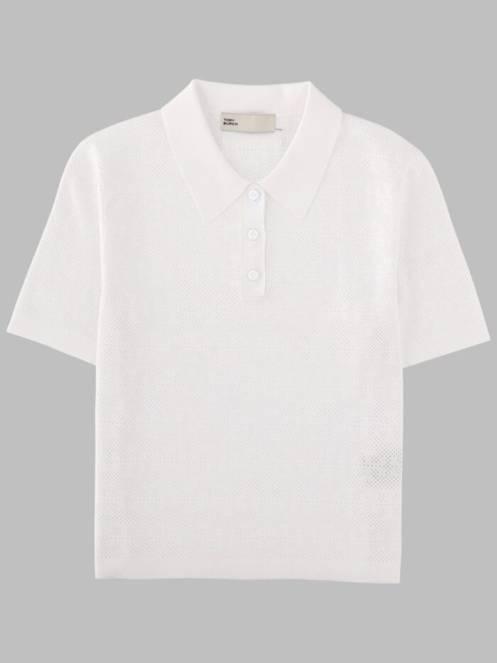 Tory Burch POLO IN VISCOSA POINTELLE