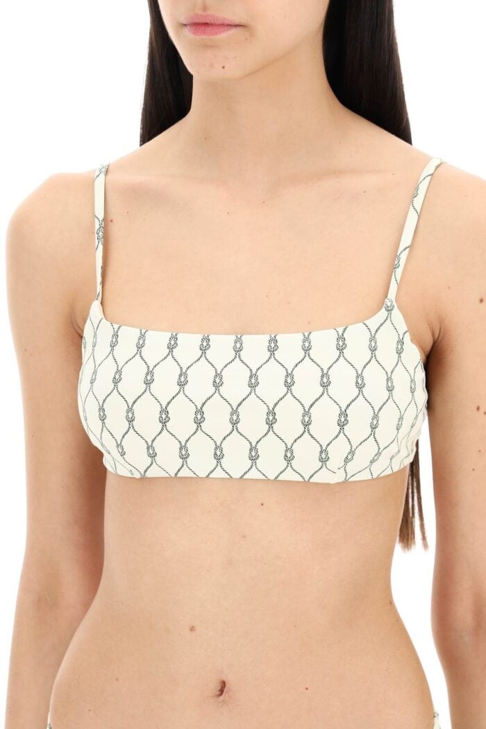 TORY BURCH Printed Bikini Top For