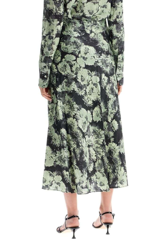 TORY BURCH Printed Satin Skirt