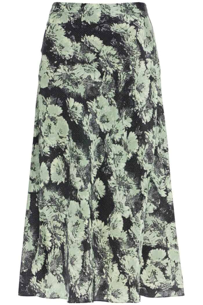 TORY BURCH Printed Satin Skirt