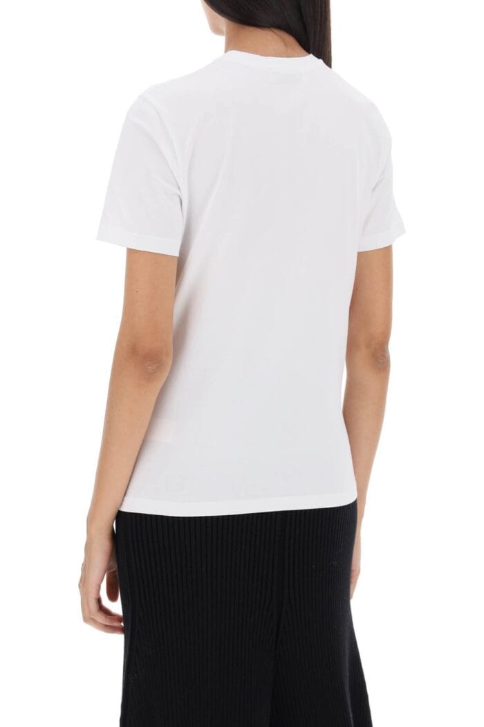 Tory Burch Regular T-shirt With Embroidered Logo