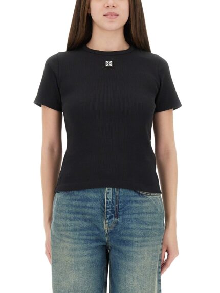 Tory Burch RIBBED COTTON T-SHIRT