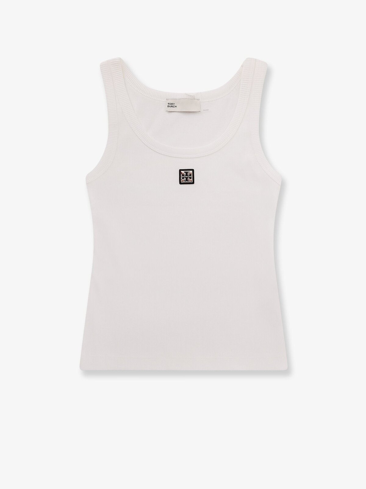 Tory Burch Ribbed Cotton Tank Top