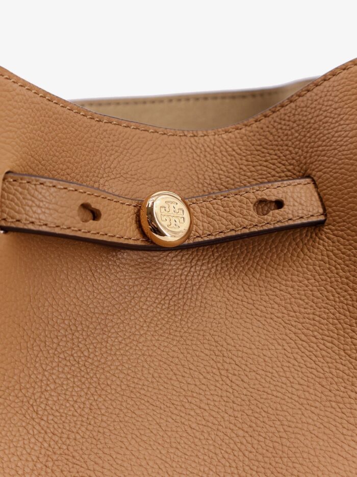 Tory Burch Romy Pebbled Leather Tote Shoulder Bag