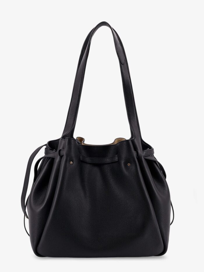 Tory Burch Romy Pebbled Tote Leather Shoulder Bag