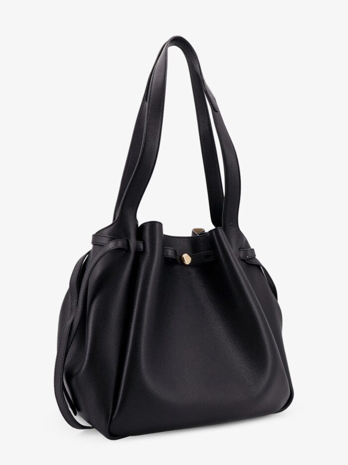 Tory Burch Romy Pebbled Tote Leather Shoulder Bag