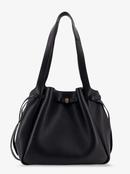 Tory Burch Romy Pebbled Tote Leather Shoulder Bag