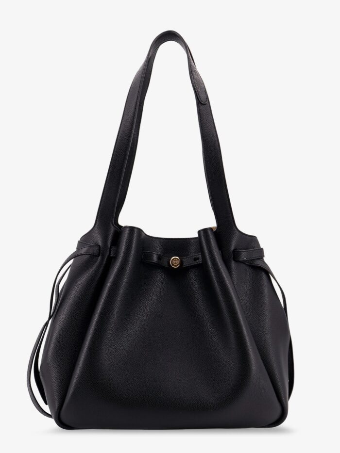 Tory Burch Romy Pebbled Tote Leather Shoulder Bag
