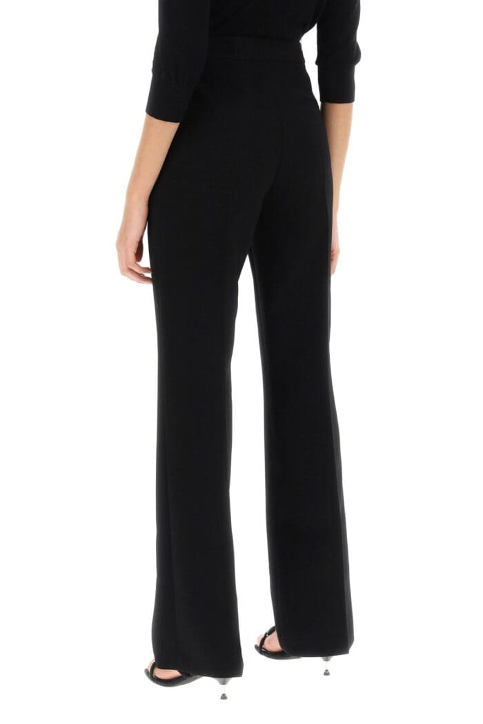 TORY BURCH Straight Leg Pants In Crepe Cady