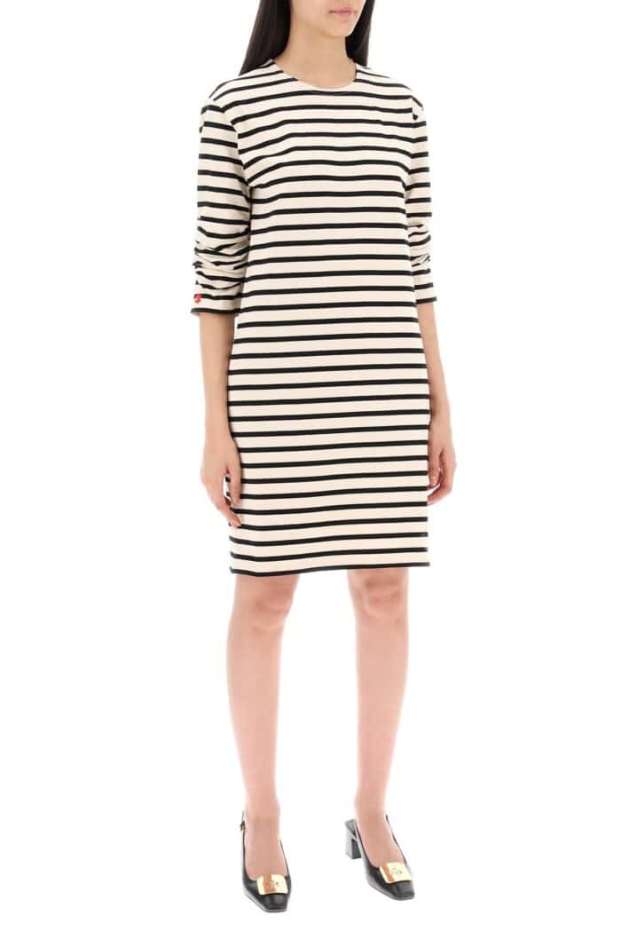 TORY BURCH "striped Cotton Dress With Eight