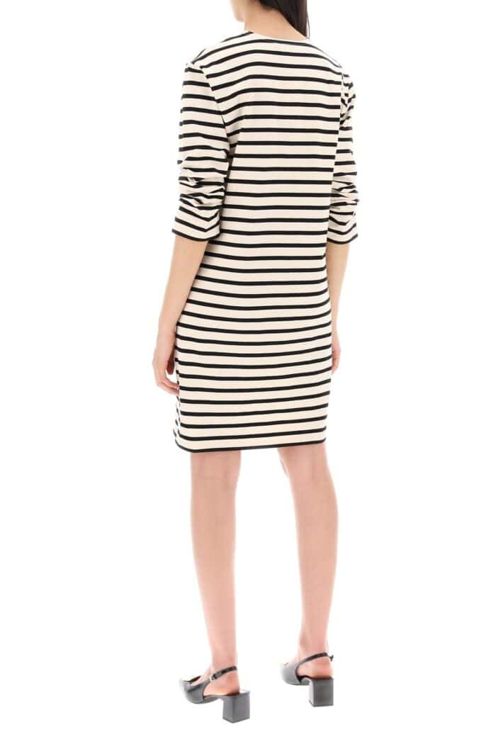 TORY BURCH "striped Cotton Dress With Eight