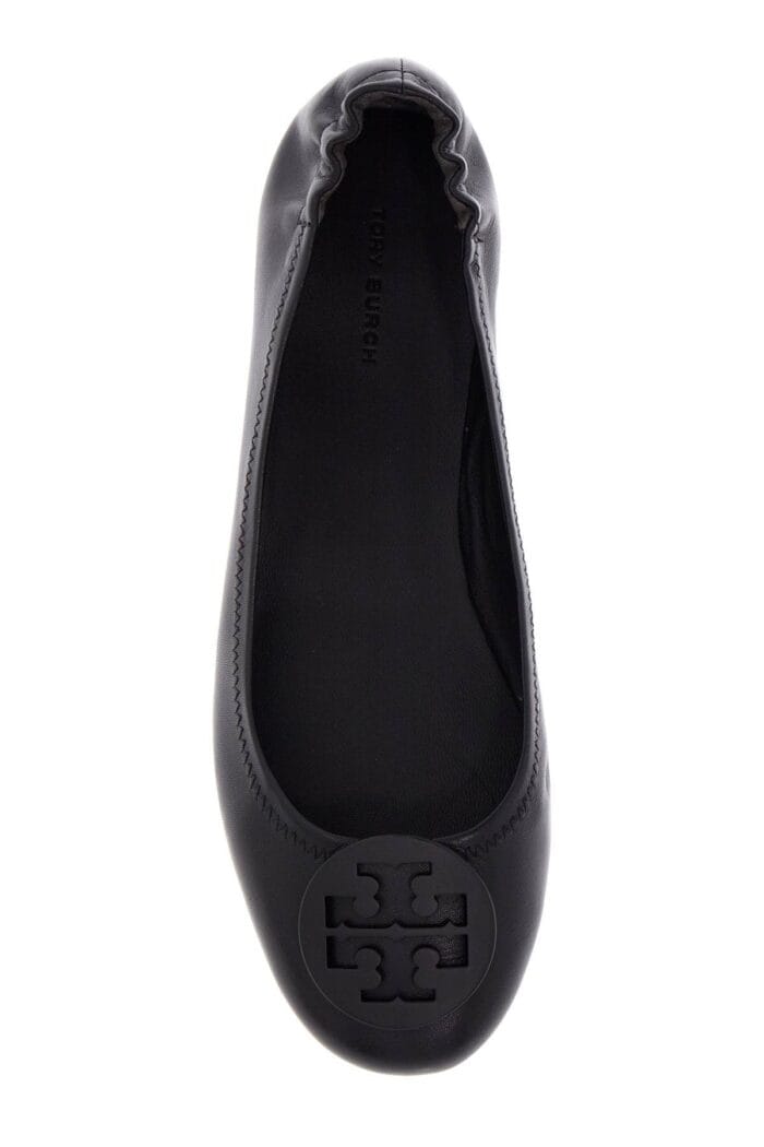 TORY BURCH Suede Minnie Travel Ballet Flats