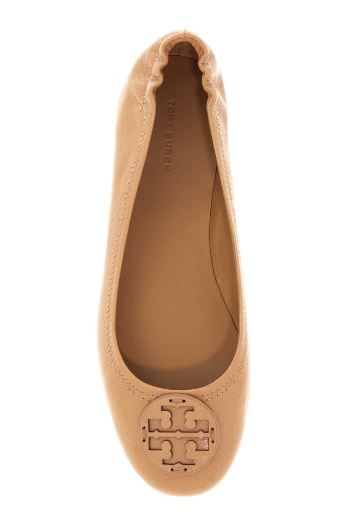 TORY BURCH Suede Minnie Travel Ballet Flats