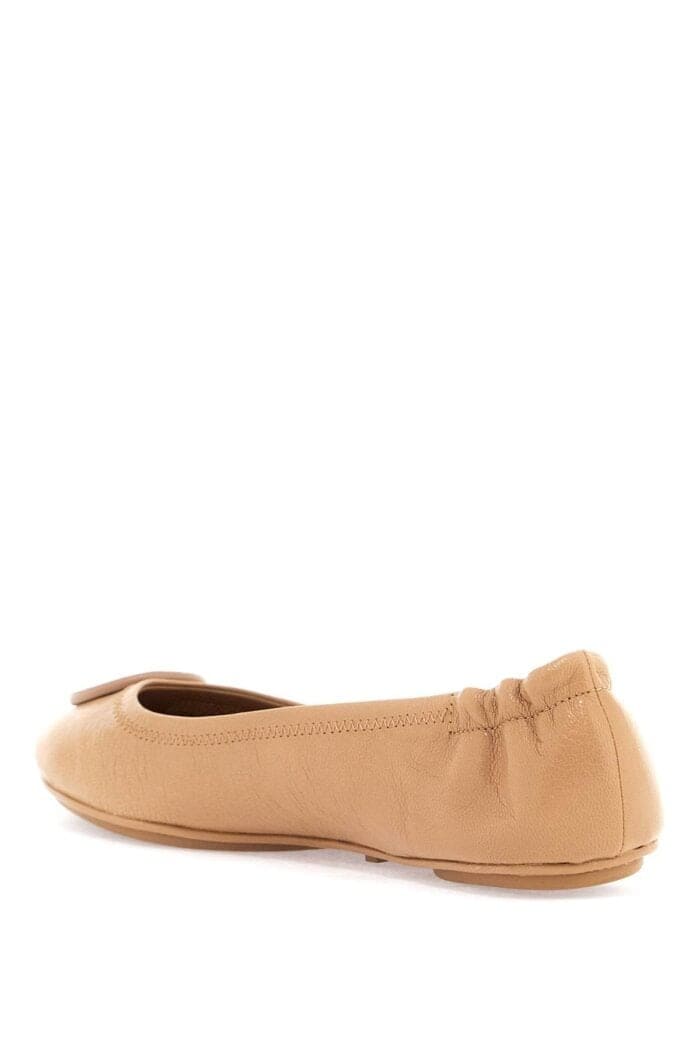 TORY BURCH Suede Minnie Travel Ballet Flats
