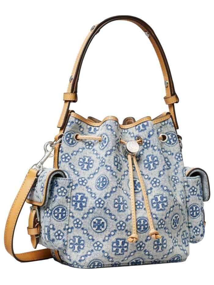 Tory Burch "T-MONOGRAM" BUCKET BAG