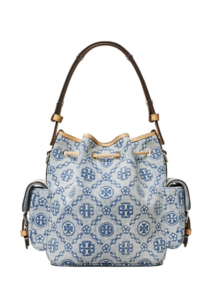 Tory Burch "T-MONOGRAM" BUCKET BAG