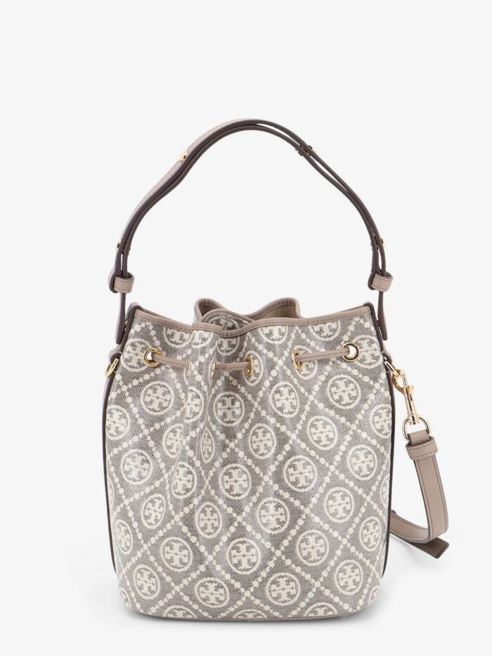 Tory Burch T Monogram Coated Canvas Bucket Bag
