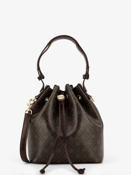 Tory Burch T Monogram Coated Canvas Bucket Bag