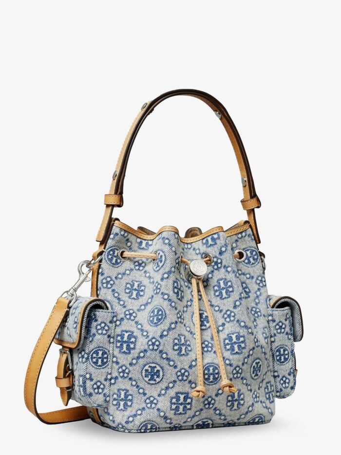Tory Burch T-Monogram Coated Canvas Bucket Bag