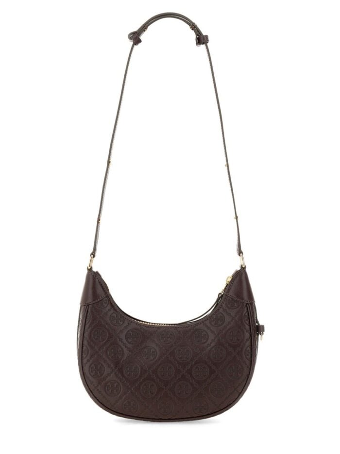 Tory Burch T MONOGRAM CRESCENT MOON BAG