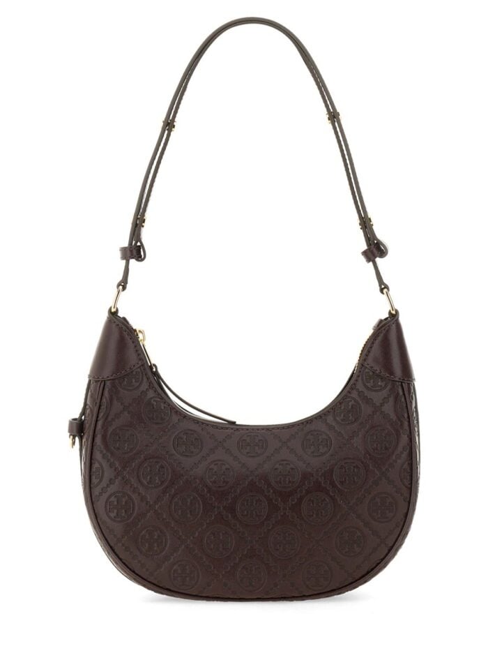 Tory Burch T MONOGRAM CRESCENT MOON BAG