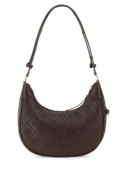Tory Burch T MONOGRAM CRESCENT MOON BAG