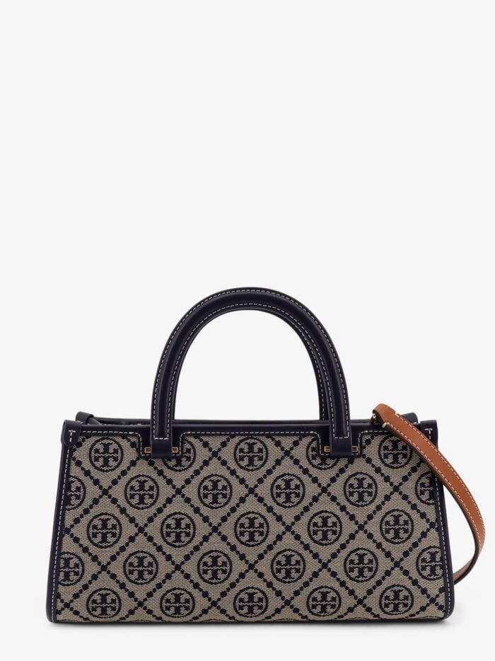 Tory Burch T Monogram E/W Fabric And Leather Bag