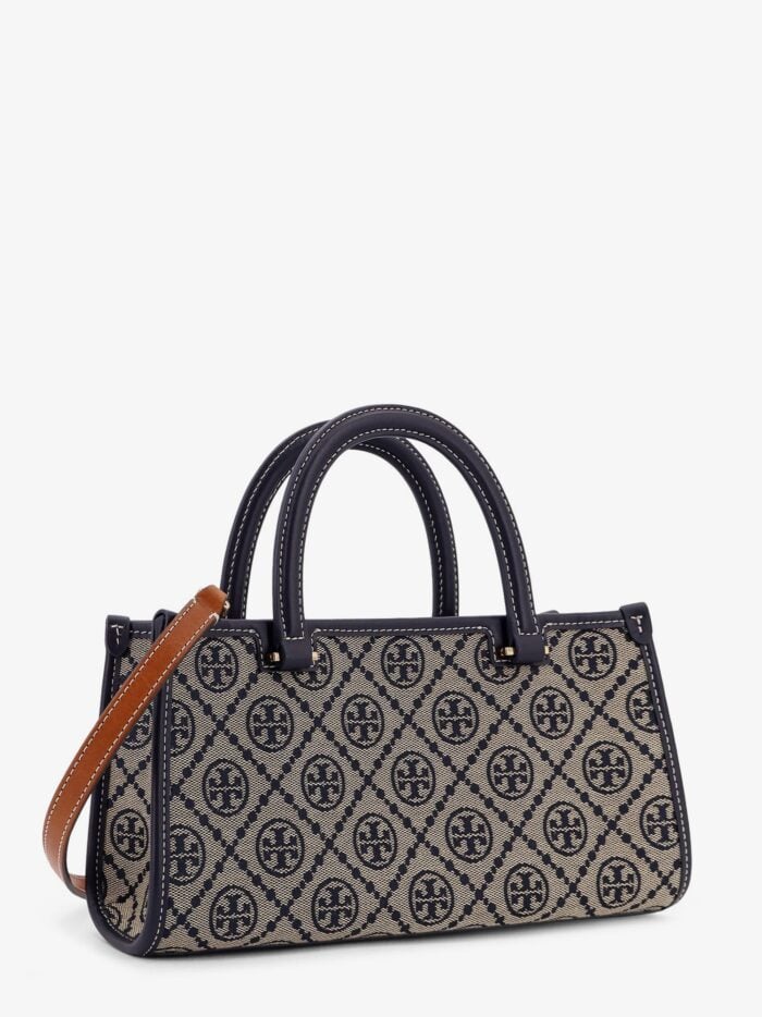 Tory Burch T Monogram E/W Fabric And Leather Bag