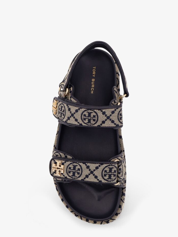 Tory Burch T Monogram Kira Jacquard Fabric Sandals