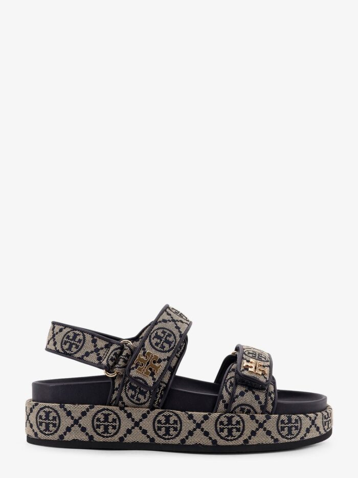tory burch t monogram kira jacquard fabric sandals Tory Burch T Monogram Kira Jacquard Fabric Sandals