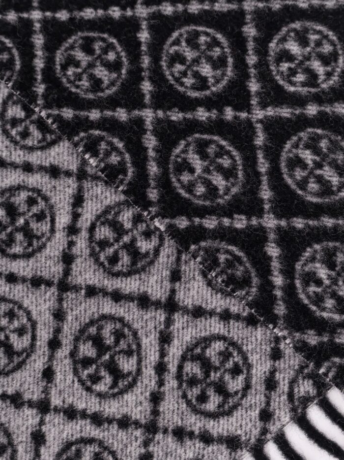 Tory Burch T Monogram Oblong Wool And Cashmere Scarf