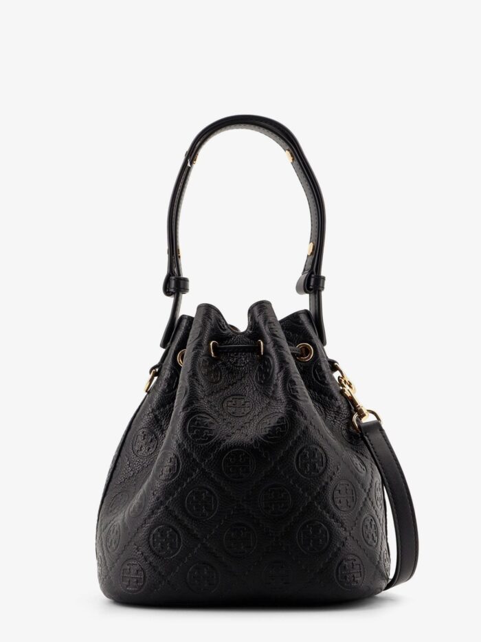 Tory Burch T Monogram Pebble Leather Bucket Bag