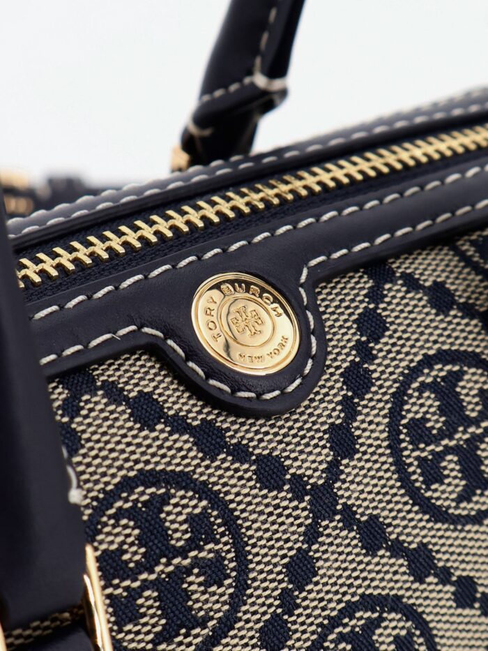 Tory Burch T Monogram Petite Barrel Jacquard Fabric Crossbody Bag