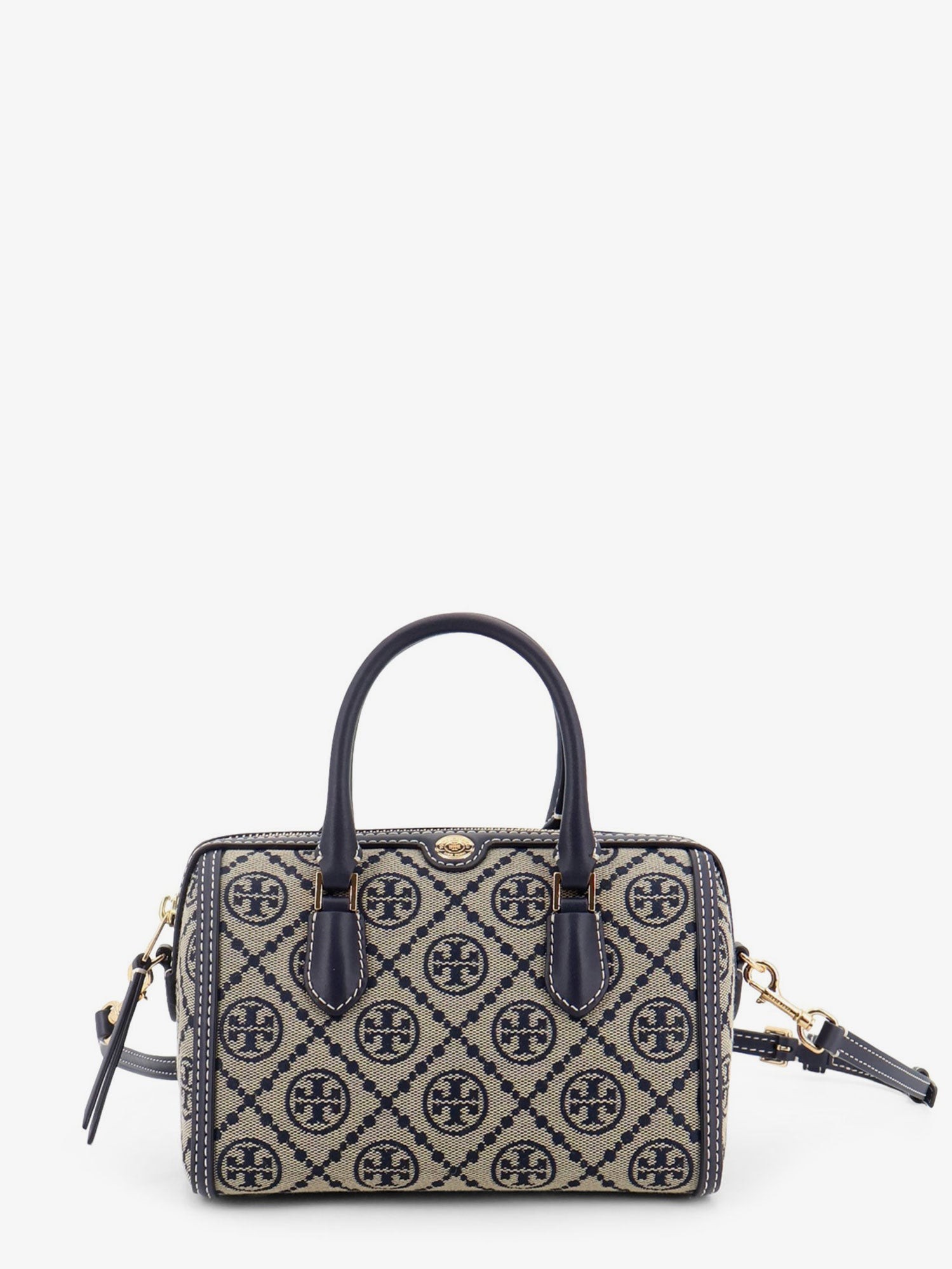 Tory Burch T Monogram Petite Barrel Jacquard Fabric Crossbody Bag