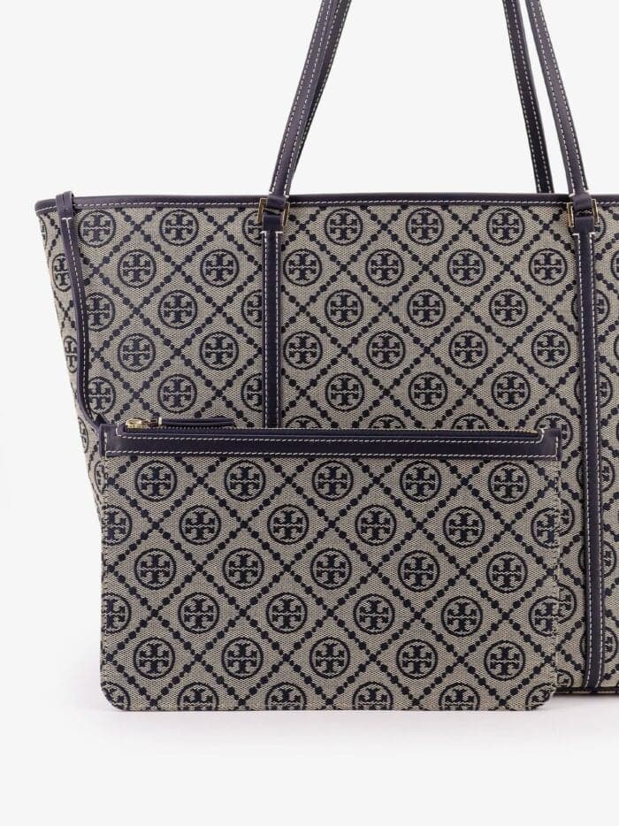 Tory Burch T-Monogram Shoulder Bag With Internal Clutch