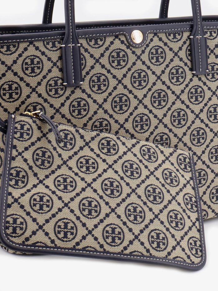 Tory Burch T Monogram Small Zip Coated Canvas Shoulder Bag