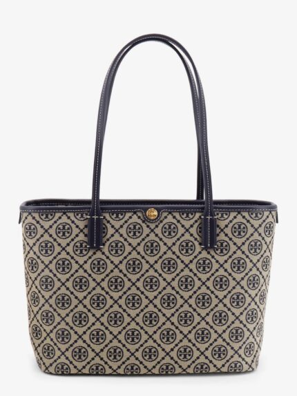 Tory Burch T Monogram Small Zip Coated Canvas Shoulder Bag
