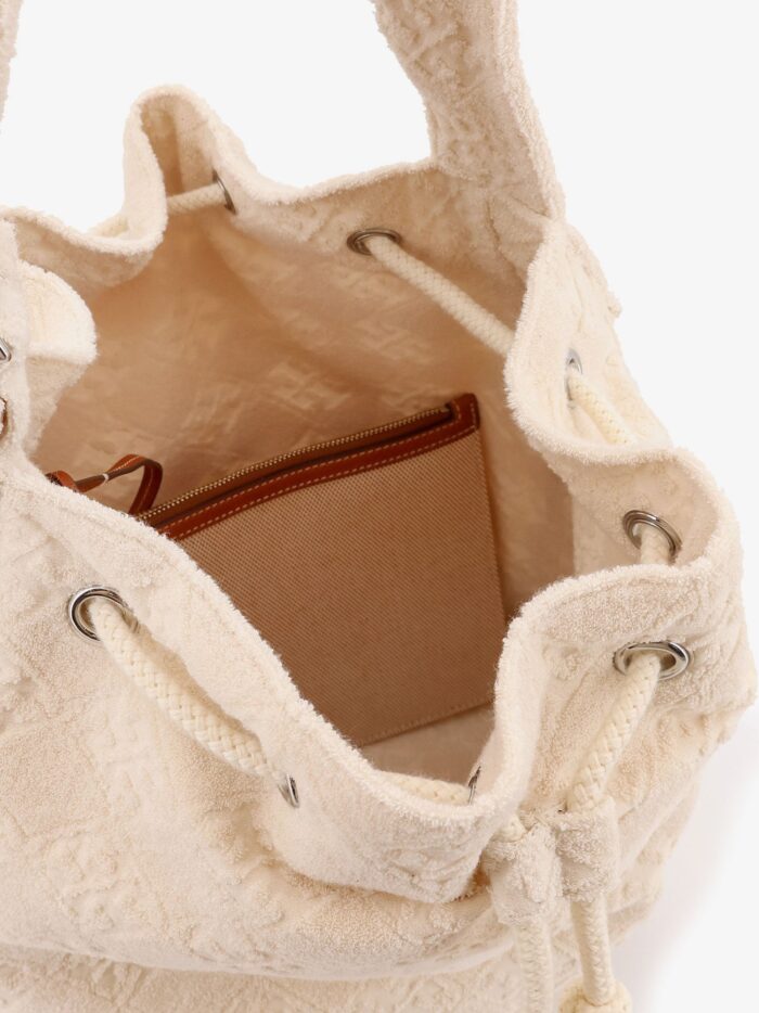 Tory Burch T Monogram Terry Canvas Bucket Bag